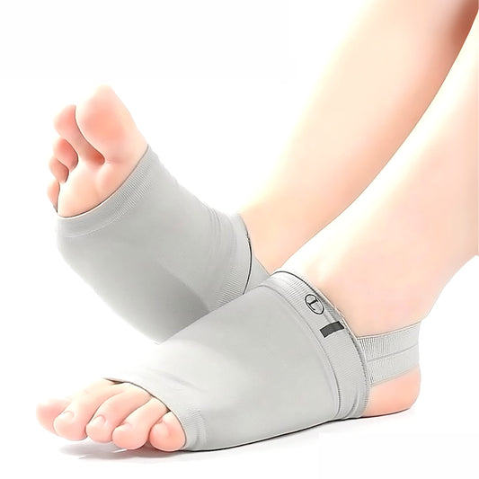 Tsuruco 扁平足サポーター|アーチサポート・2個セット・かかと付き・グレー